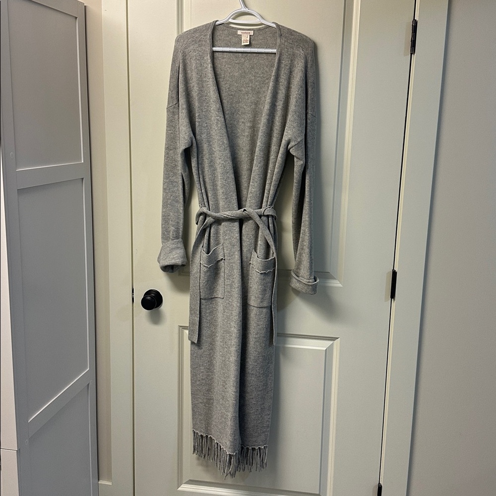 Sundance long wool/cashmere fringe sweater